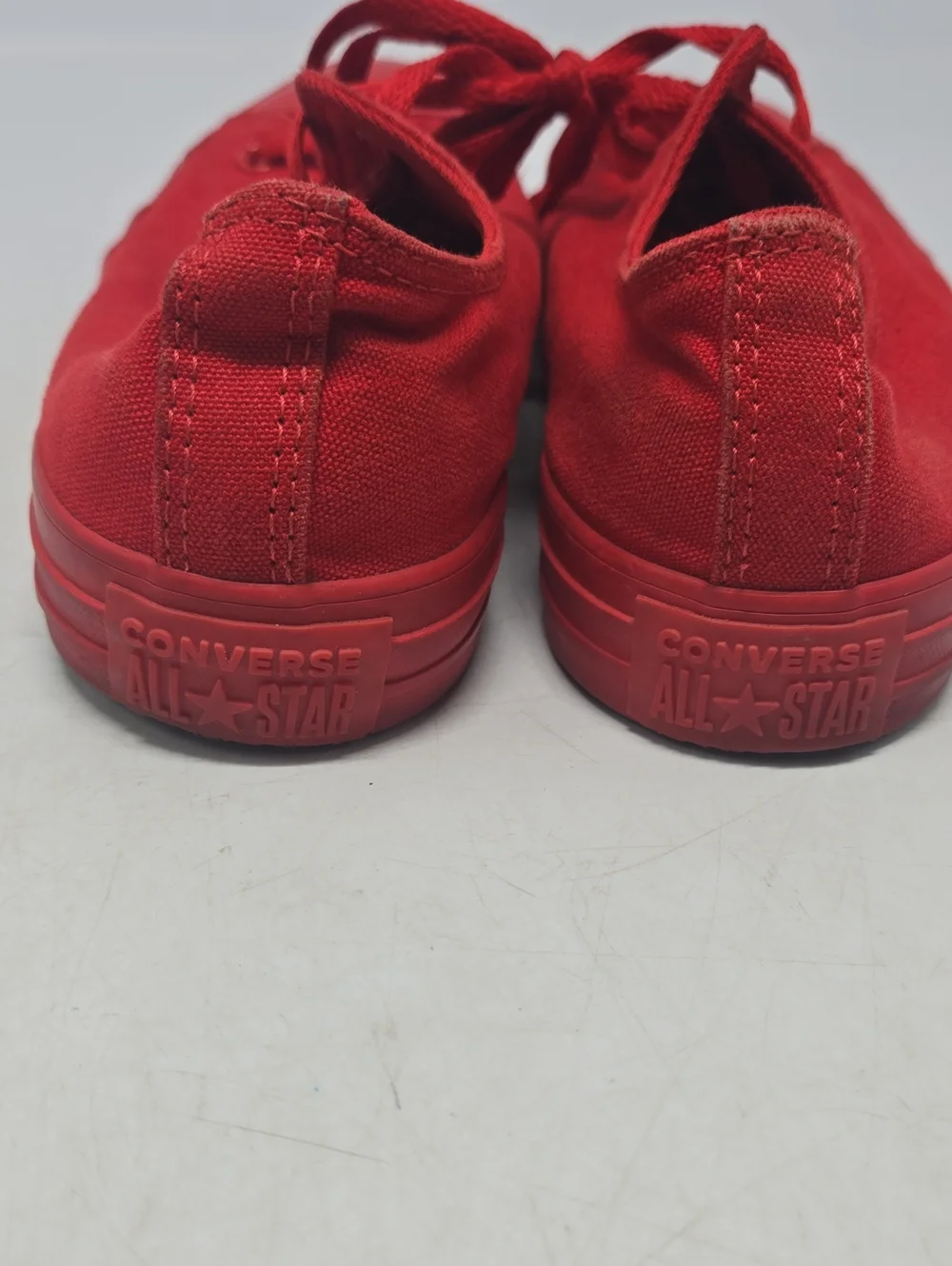 Converse Low-Top Canvas Sneakers Triple Red 10W 8M - Picture 8 of 9